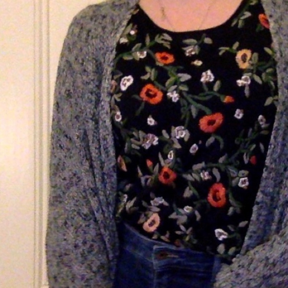 Oscar De La Renta - Embroidered Poppy Tank Top.